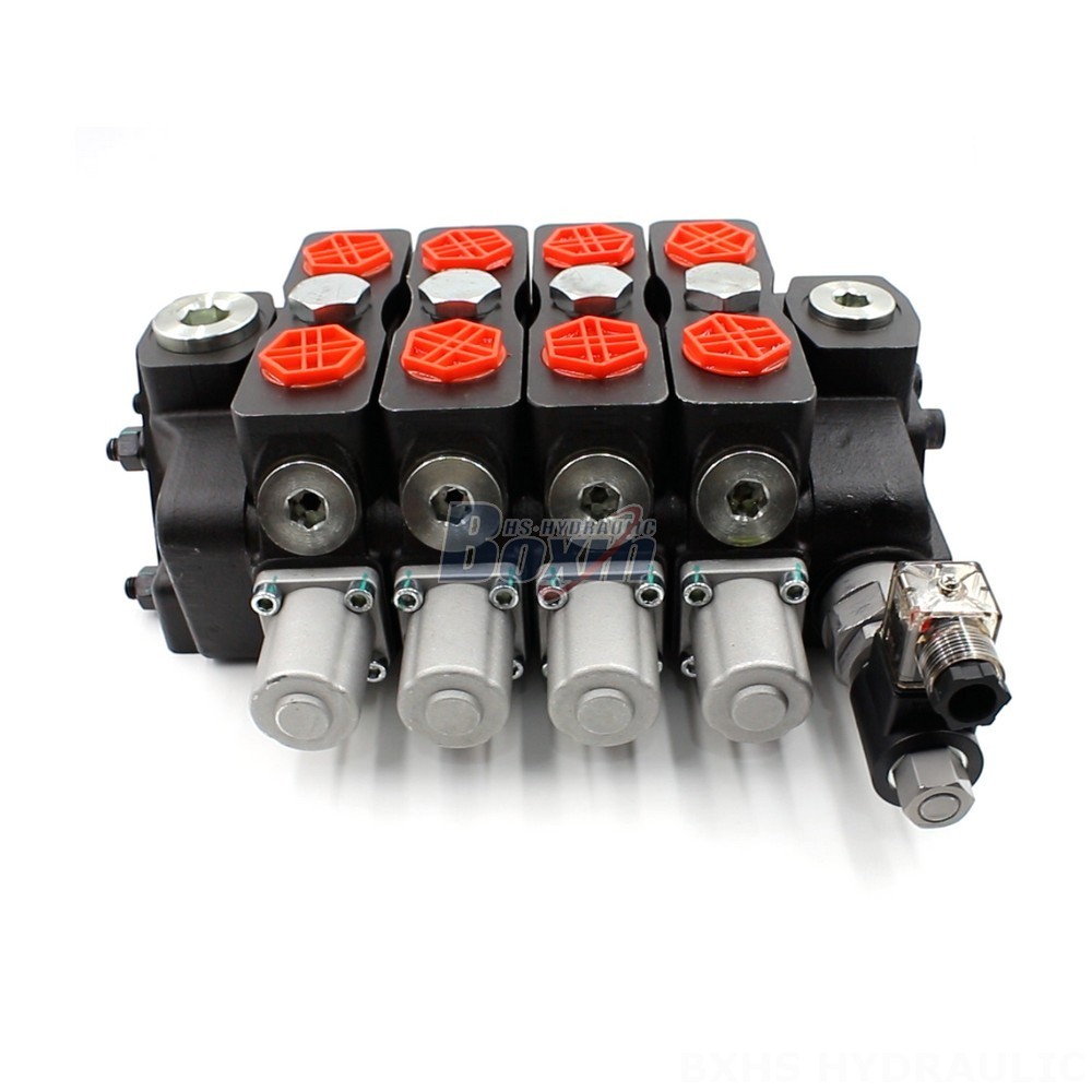 SD8-Electric unloading valve Manual 4 Spool Sectional Directional Valve | Global Supplier main image